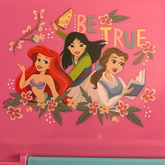 Disney Princess Plastic 3-Section Seal Food Storage Container - Picture 2 of 9